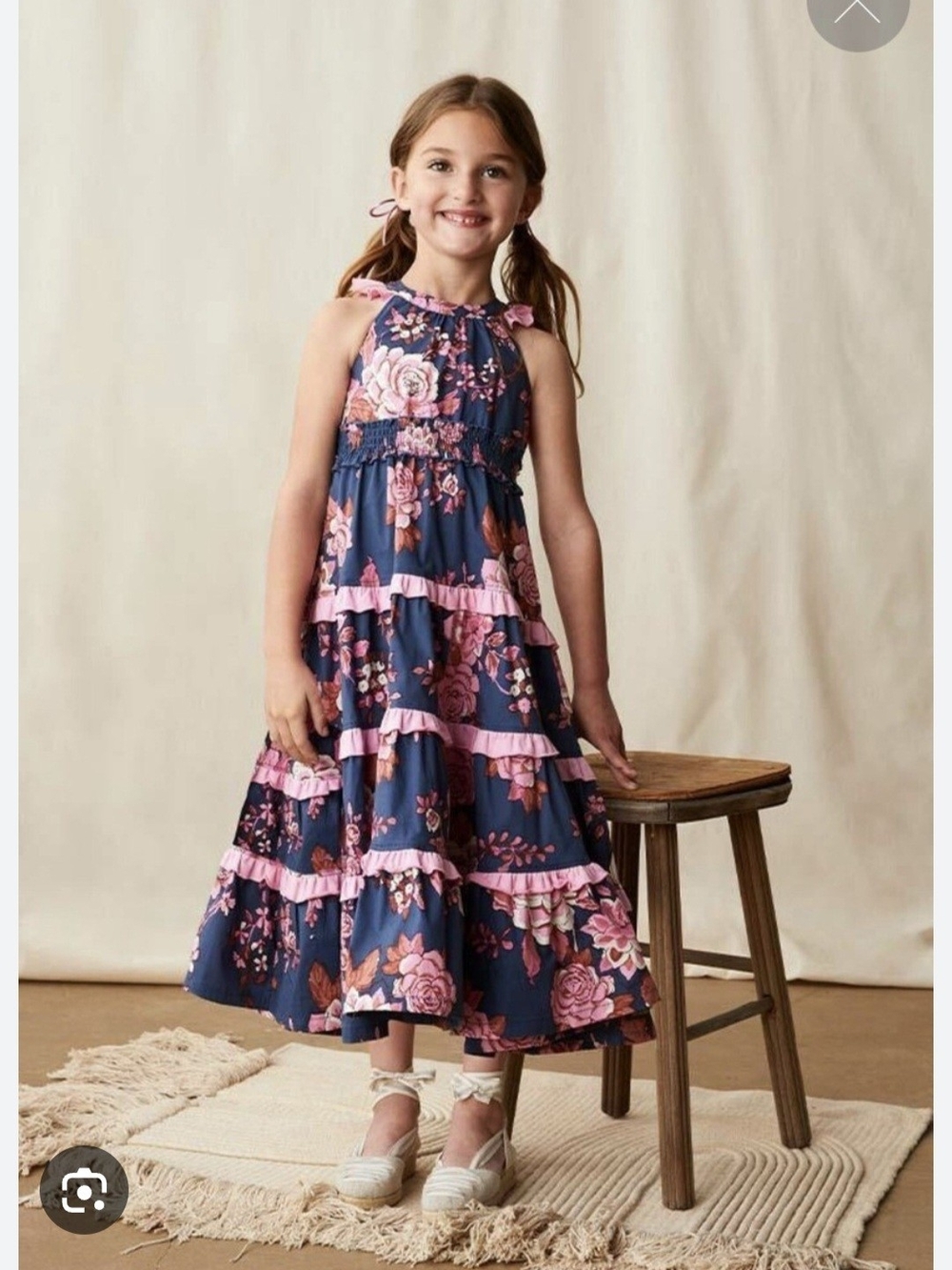 Matilda Jane Enchanted Garden Clarabelle Halter Maxi Dress Size 8